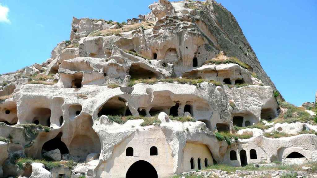 Cuevas de Uchisar en la Capadocia turca.