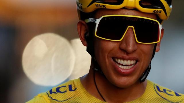 Bernal, tras ganar el Tour de Francia.