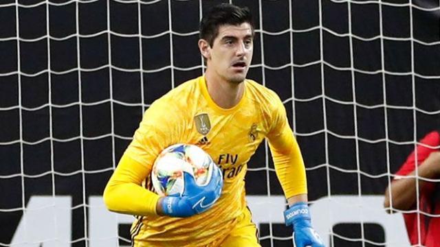 Thibaut Courtois, en un partido del Real Madrid