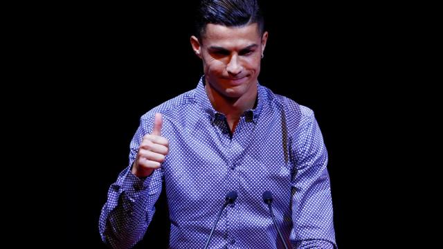 Cristiano Ronaldo, en la entrega del MARCA Leyenda