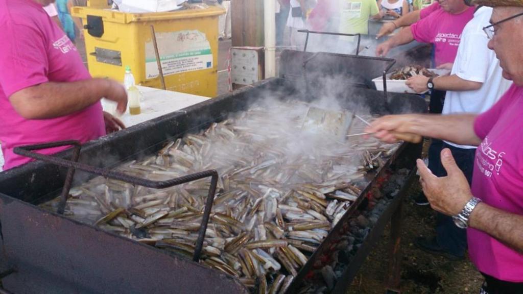 Preparando las navajas en una edición anterior