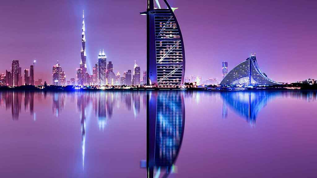 Noche mágica en Dubai.