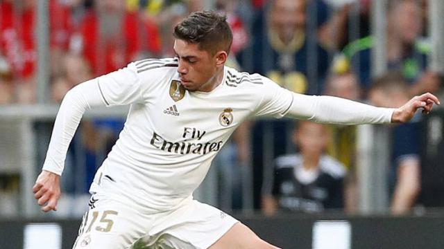 Fede Valverde, en un partido del Real Madrid ante el Tottenham