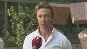 Guti, durante una entrevista para Telemadrid