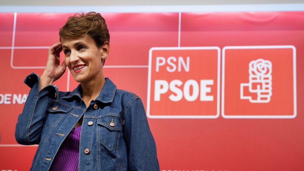 La secretaria general del PSN y candidata a presidir Navarra, María Chivite.