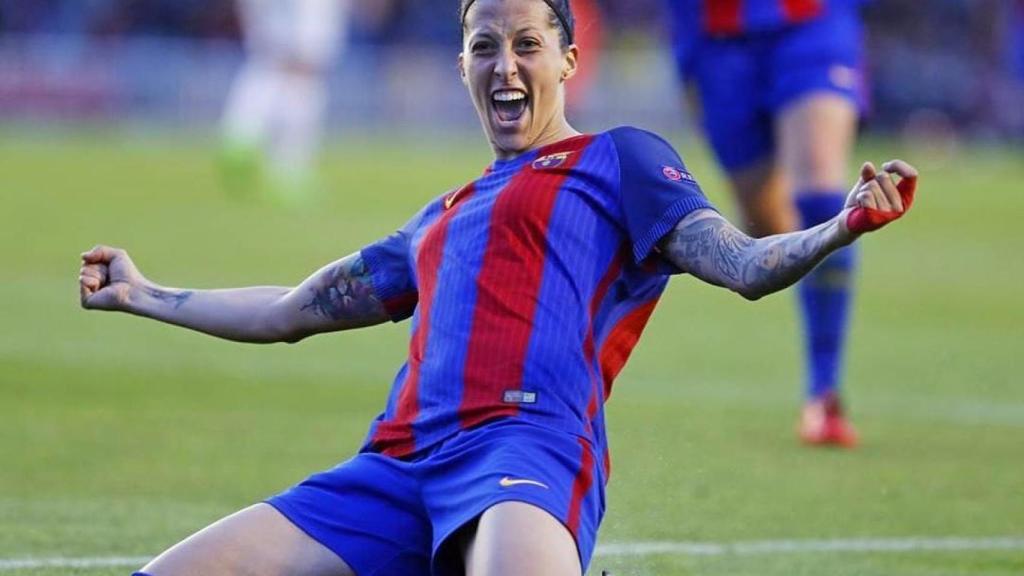 Jenni Hermoso, en un partido con el FC Barcelona. Foto: Instagram (@jennihermoso)