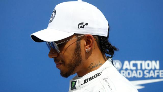 Lewis Hamilton durante el GP de Alemania