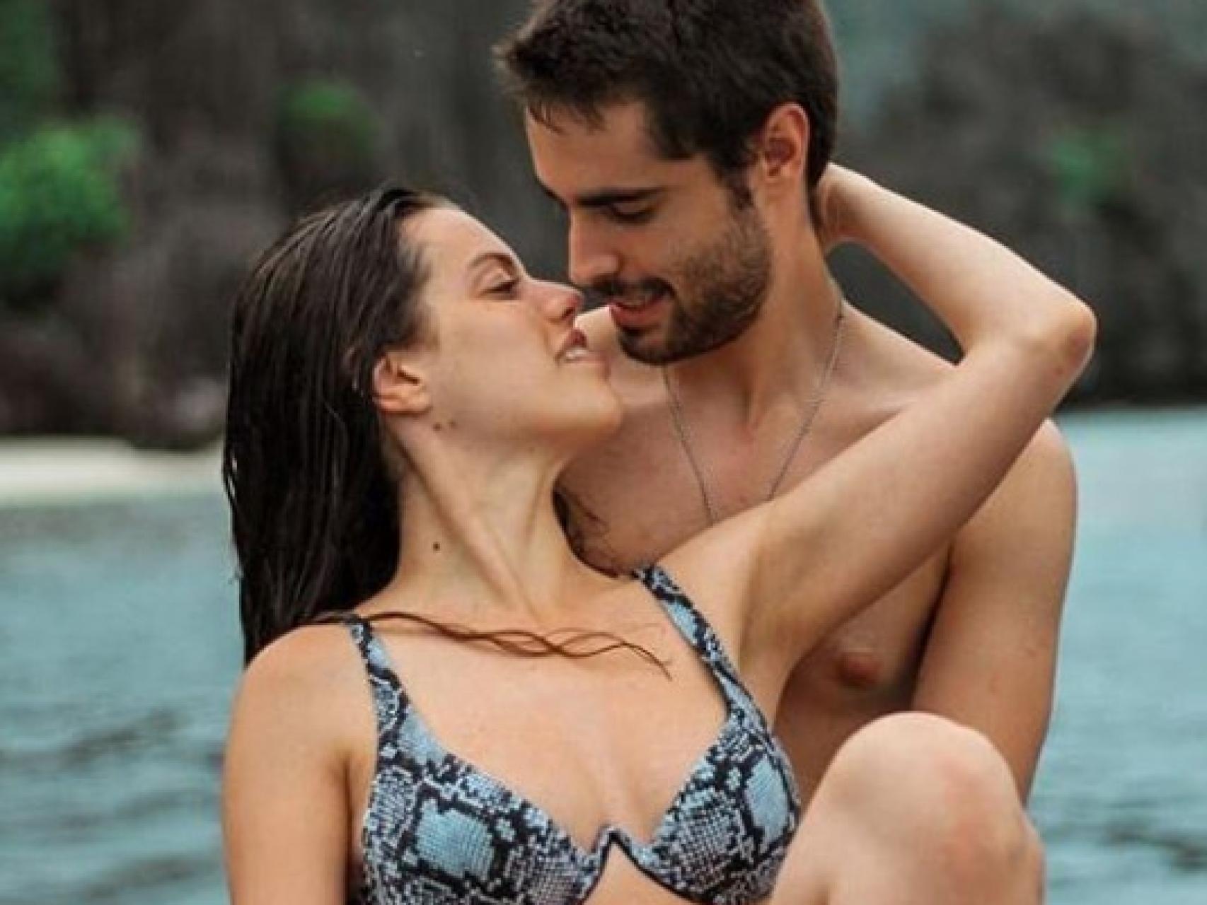 David junto a su novia Shaila en Filipinas.