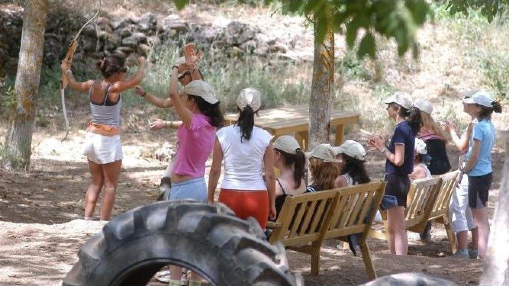 Imagen de archivo de un campamento de verano.