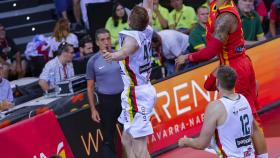 Willy Hernangómez, en el partido entre España y Lituania previo al Mundial. Foto: FEB