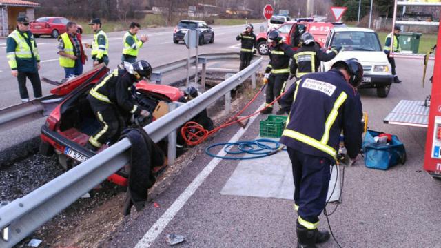 Imagen de archivo de un accidente de tráfico en Castilla y León