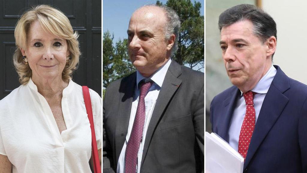 Aguirre, el juez García-Castellón y González./