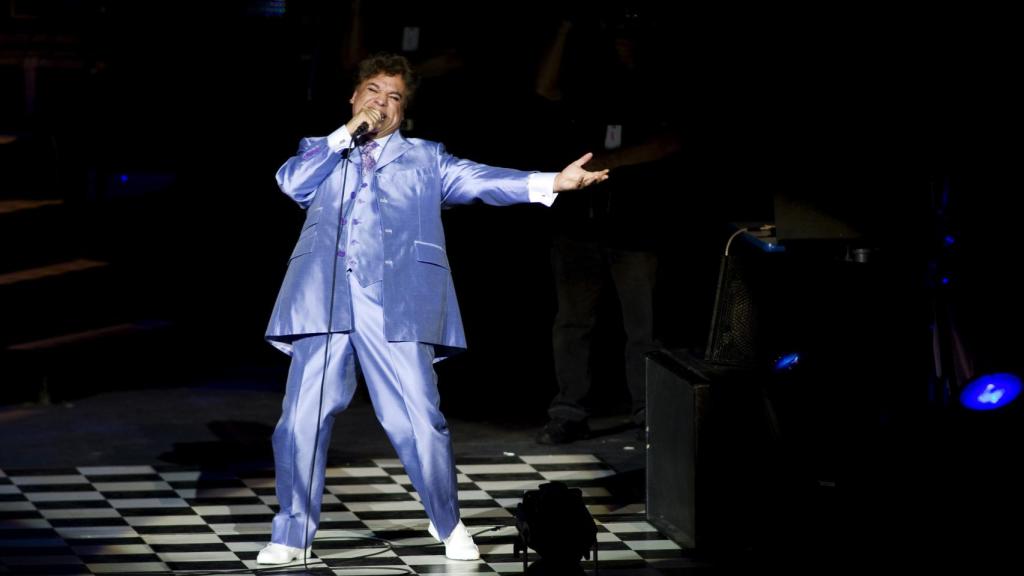 Juan Gabriel durante un concierto en Guadalajara en 2009.