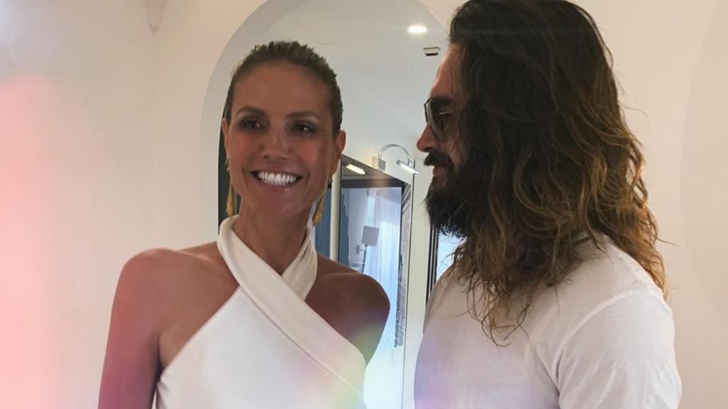 Heidi Klum y Tom Kaulitz en una imagen de redes sociales.