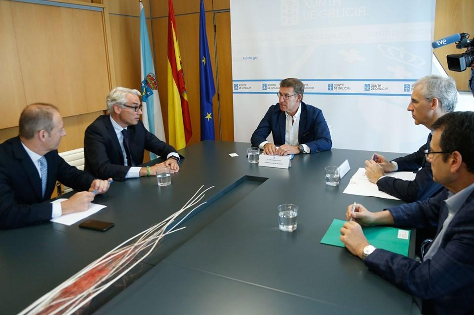 El Presidente de la Xunta y el Conselleiro de Industria se reunieron con representantes de Parter (Xunta de Galicia)