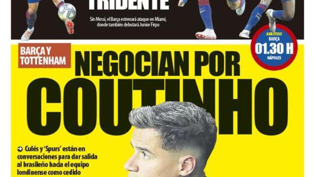 La portada del diario Mundo Deportivo (07/08/2019)