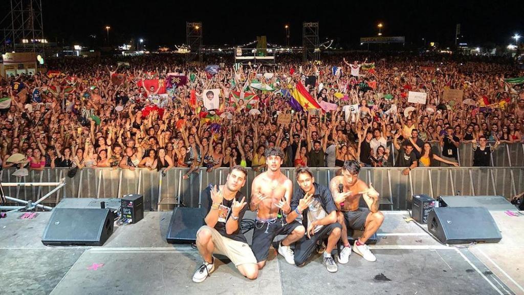 Ayax y Prok en el Arenal Sound.