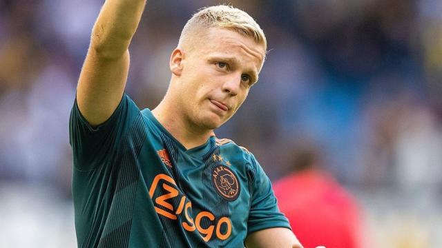 Van de Beek, en un partido con el Ajax de Ámsterdam. Foto: Instagram (@afcajax)