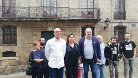 Tras la comparecencia ante la Casa Cornide en A Coruña