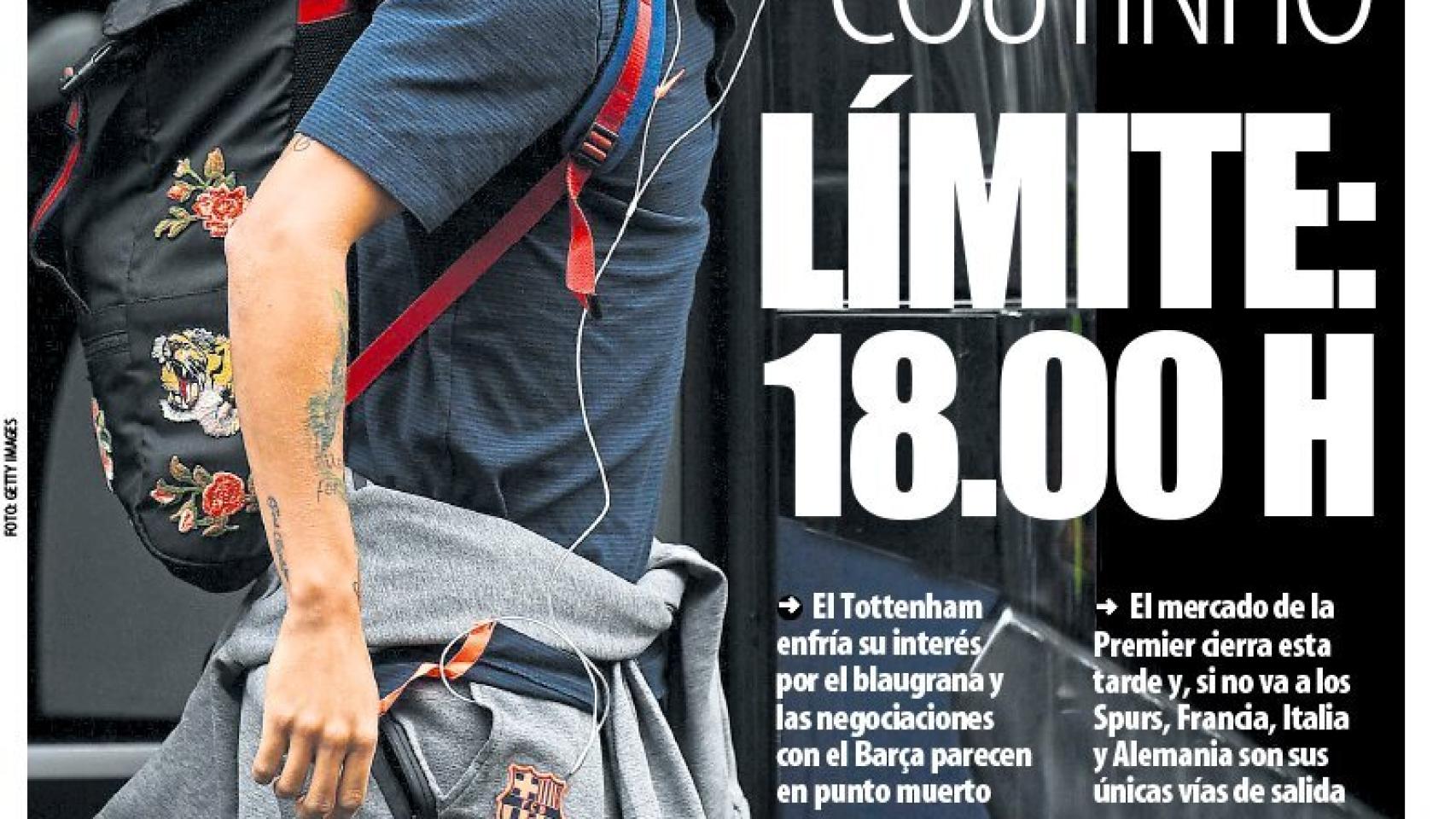 Portada Mundo Deportivo (08/08/19)