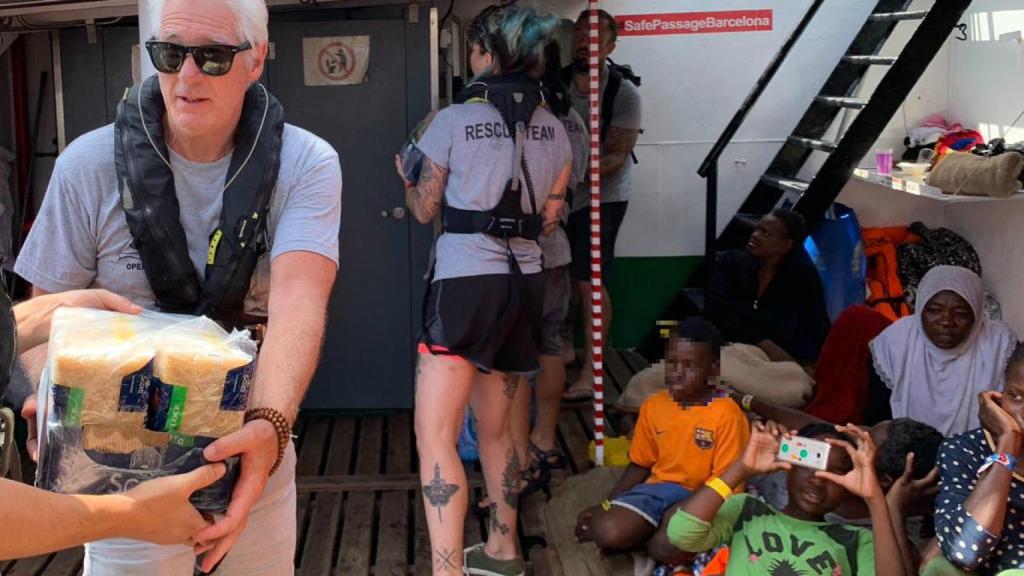 Richard Gere muestra su lado más solidario uniéndose a la tripulación del Open Arms