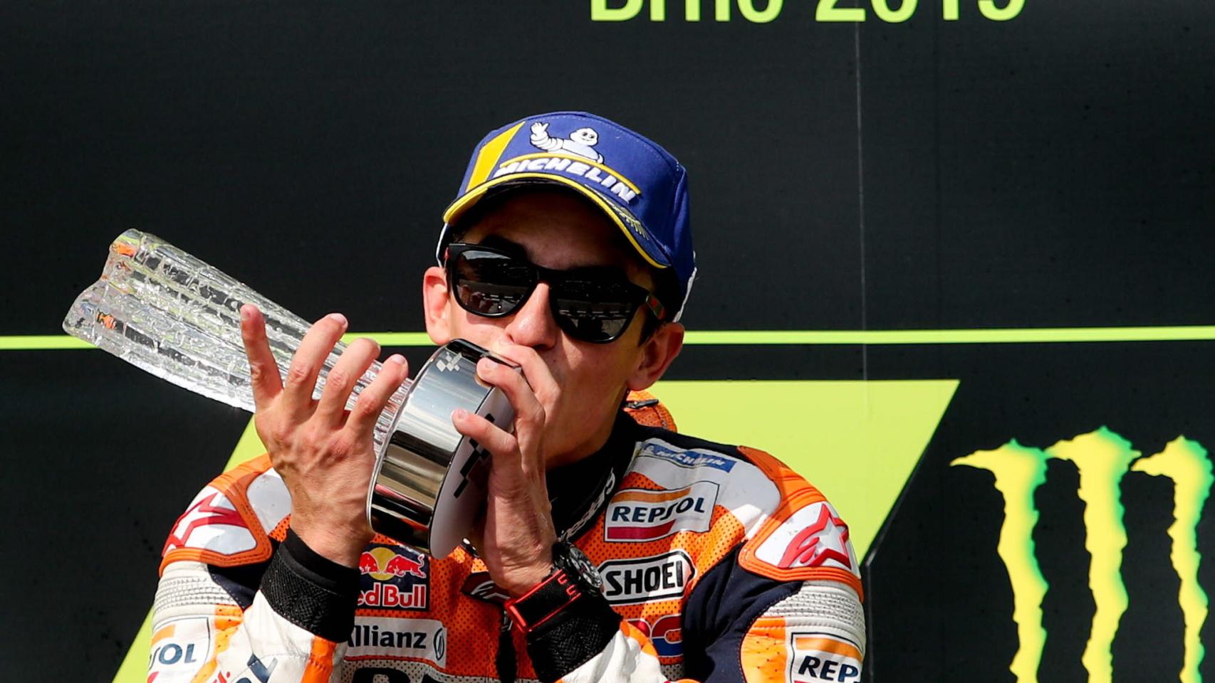 Marc Márquez celebra su triunfo en República Checa