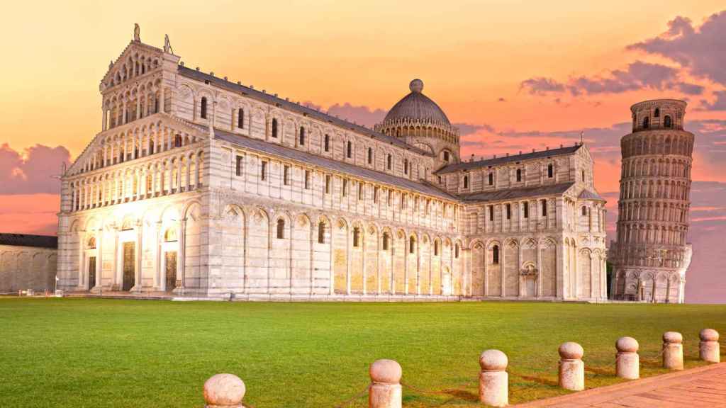 Legendaria imagen la de la Torre de Pisa.