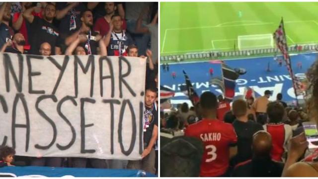 Los aficionados del PSG insultan a Neymar