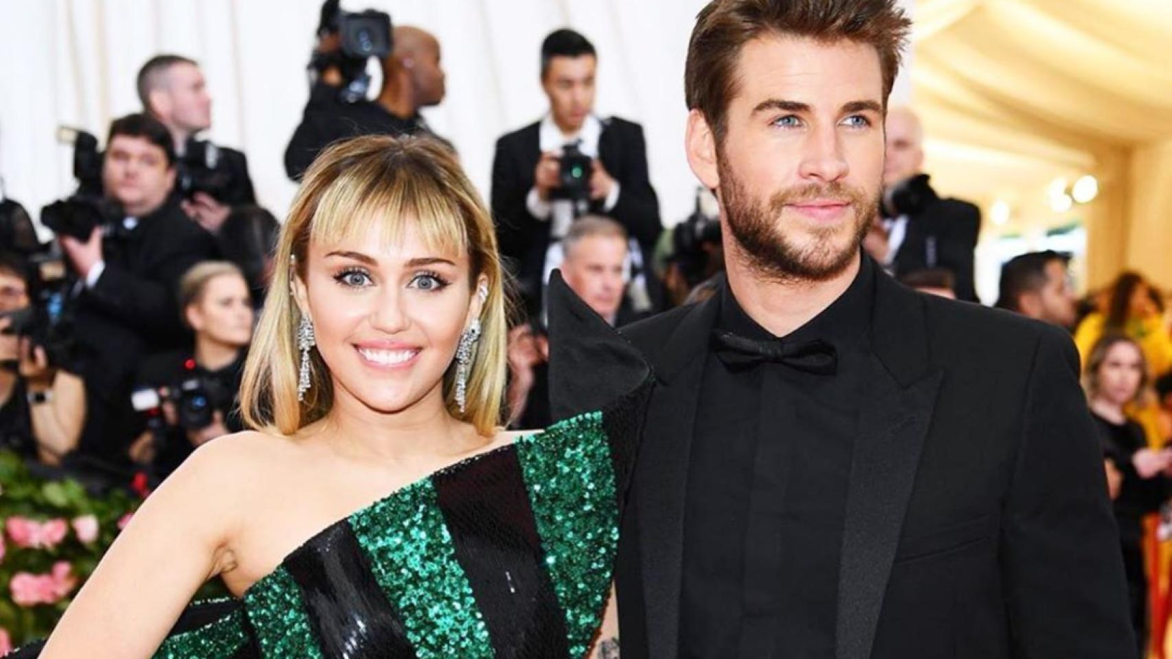 Miley Cyrus y Liam Hemsworth.