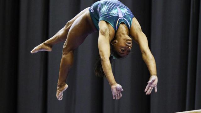 Simone Biles, durante el campeonato