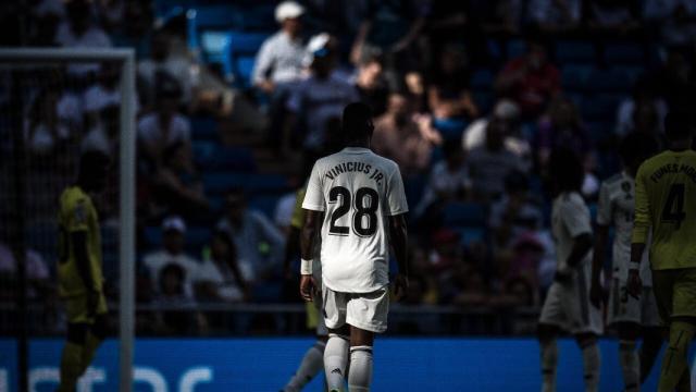 Vinicius, en el Santiago Bernabéu. Foto: Twitter: (@viniciusjr)