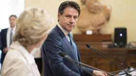 Giuseppe Conte, primer ministro, en un acto, la pasada semana.