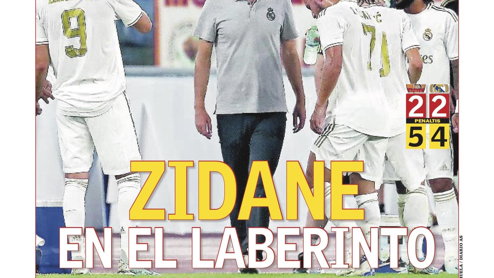 La portada del diario AS (12/08/2019)