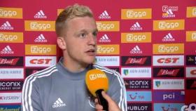 Van de Beek, tras el partido ante el PAOK