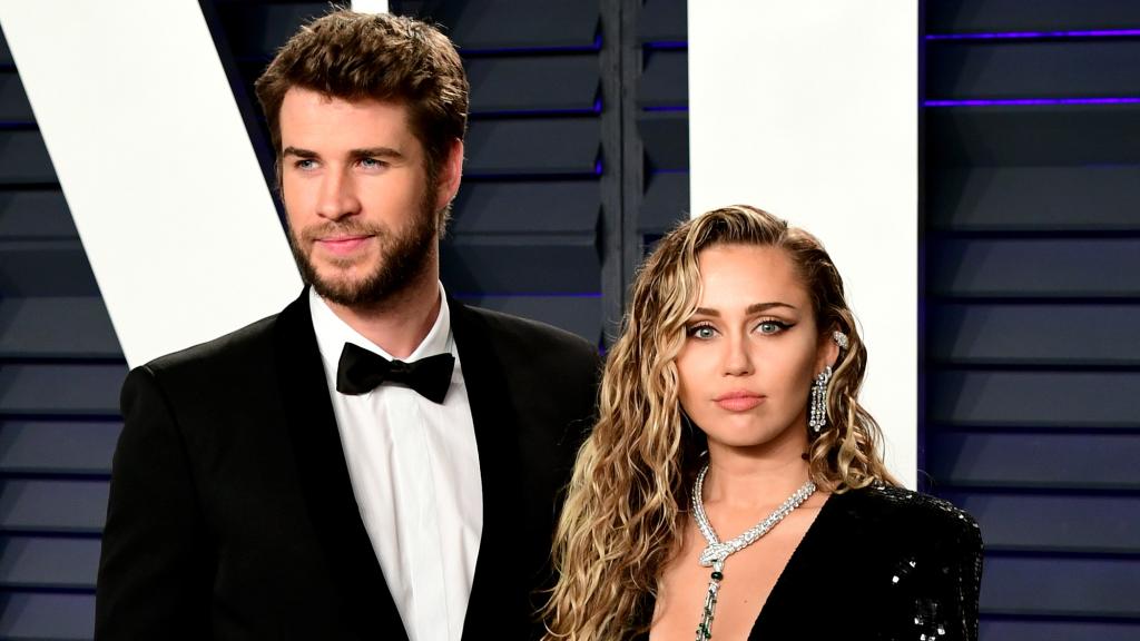 Miley Cyrus y Liam Hemsworth en imagen de archivo.