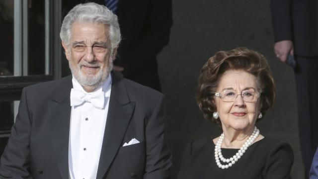 Plácido Domingo y Marta Ornelas en una imagen de archivo.