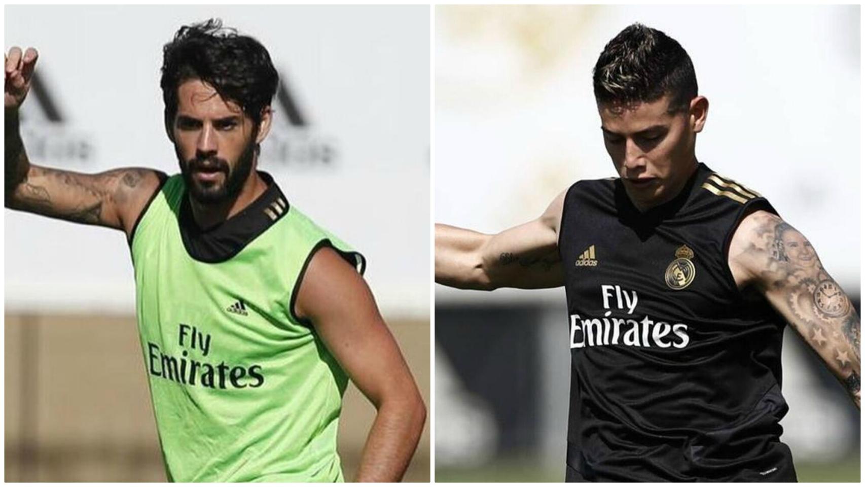 Isco y James Rodríguez