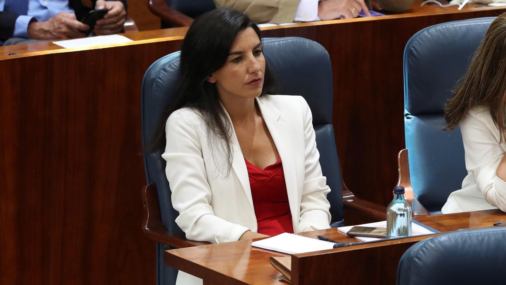 Rocío Monasterio, en la Asamblea de Madrid.