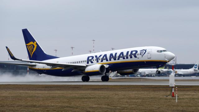 Un avión de Ryanair.