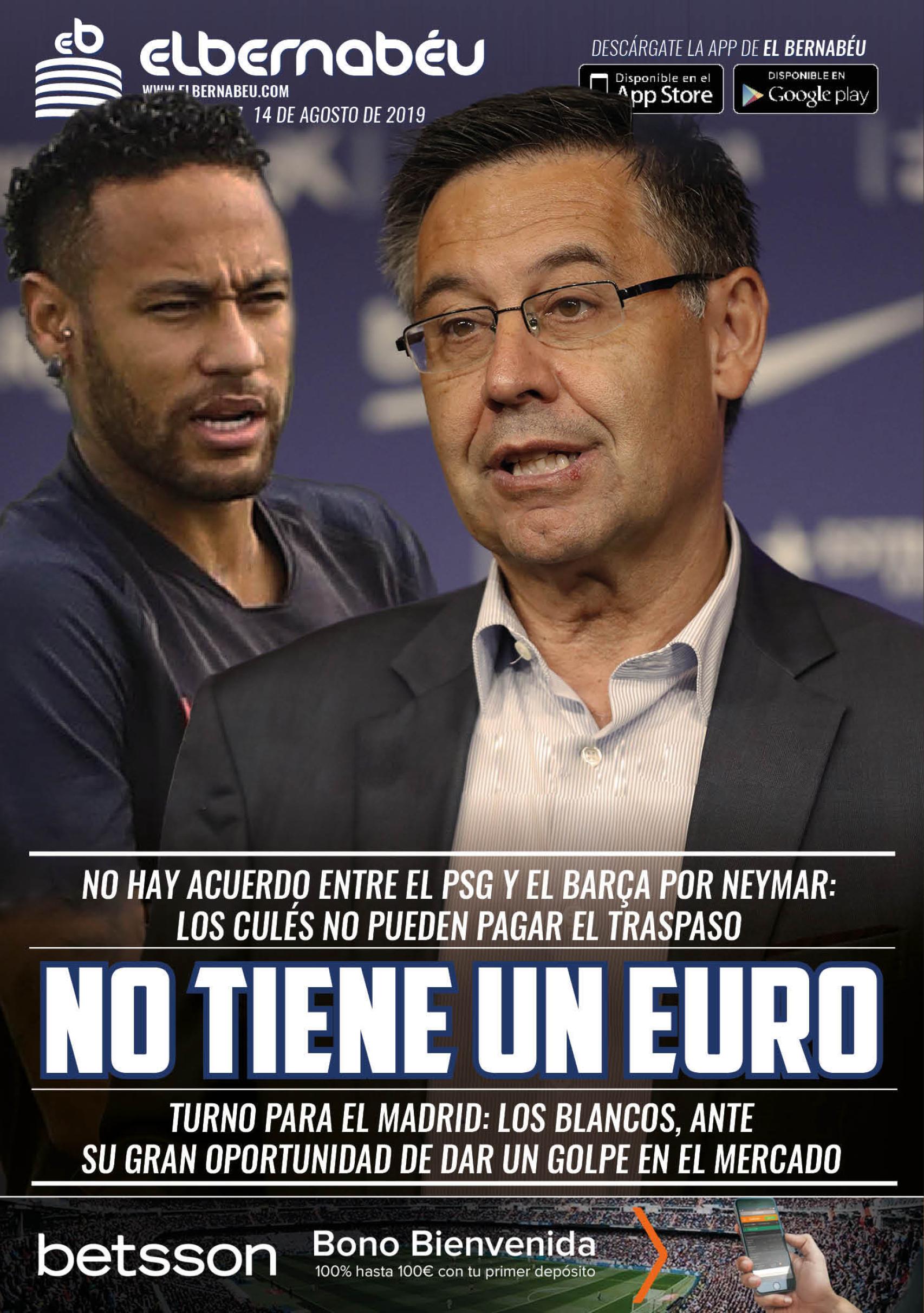 La portada de El Bernabéu (14/08/2019)