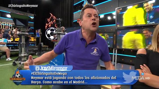 Tomás Roncero, en El Chiringuito. Foto: Twitter (@elchiringuitotv)