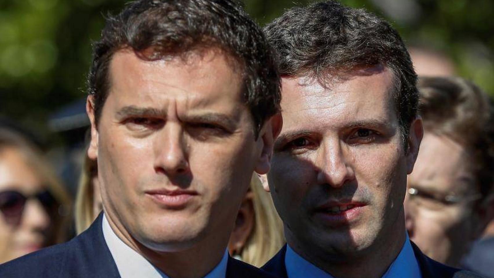 Albert Rivera y Pablo Casado