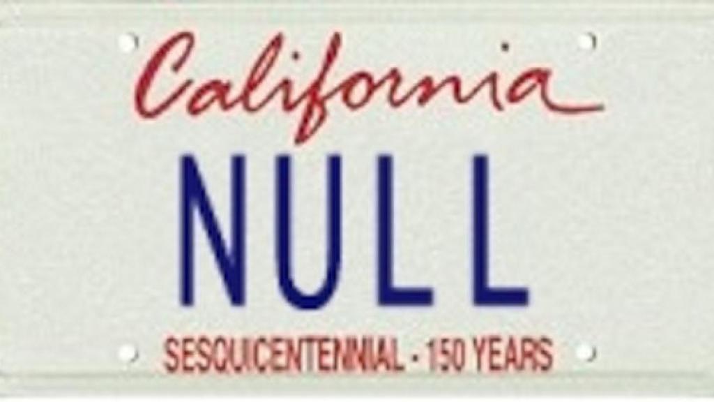 Matrícula personalizada con NULL