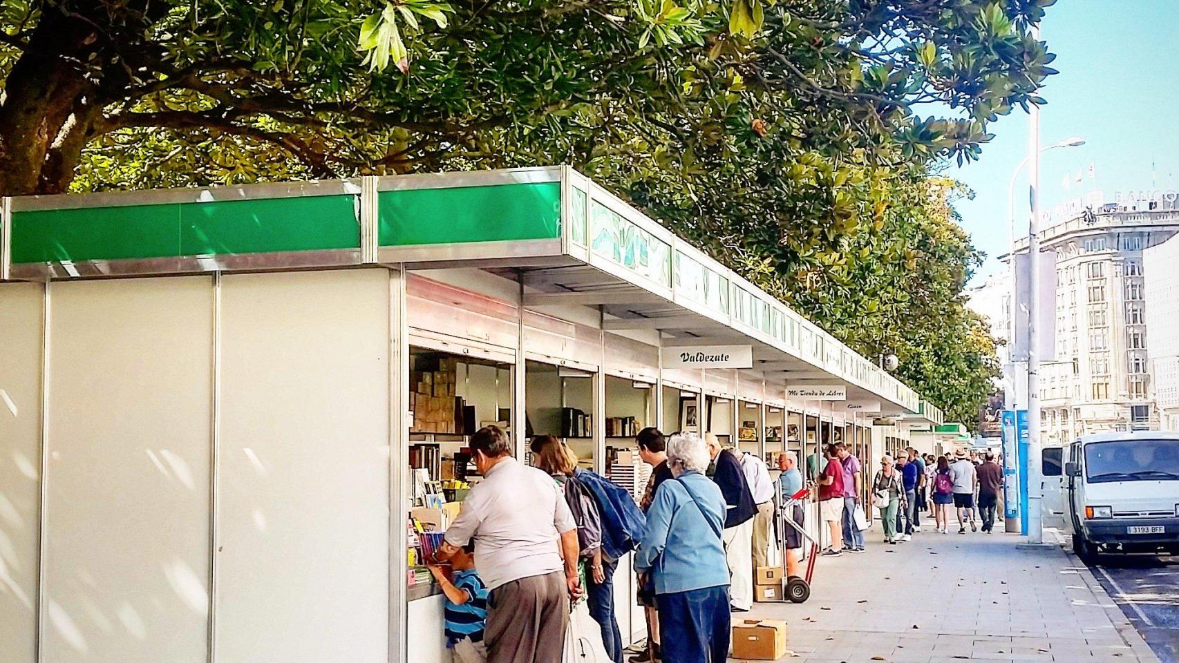 Feria del Libro Antiguo de A Coruña en una edición pasada