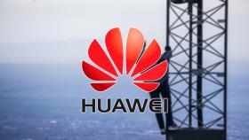 En logo de Huawei en una imagen de archivo.