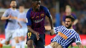 Dembélé y Raúl Navas