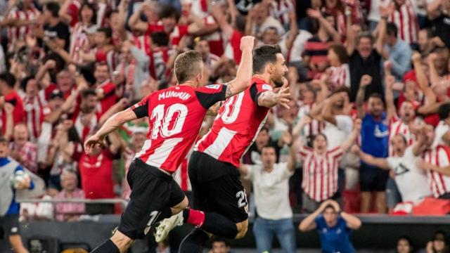 Aduriz celebra su gol al Barça. Foto: Twitter (@AthleticClub)