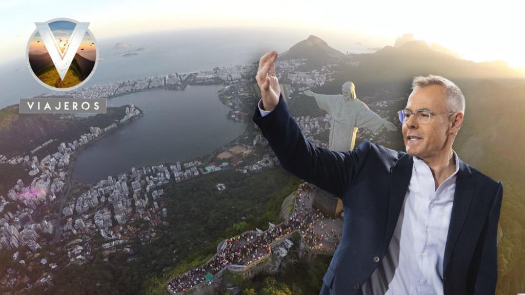 Jordi González en un montaje frente a Río de Janeiro.