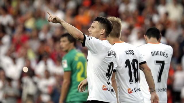 Gameiro, tras anotar el único gol del partido