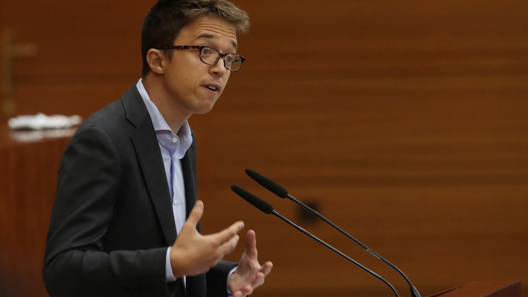 Íñigo Errejón, portavoz de Más Madrid en la Asamblea de Madrid.